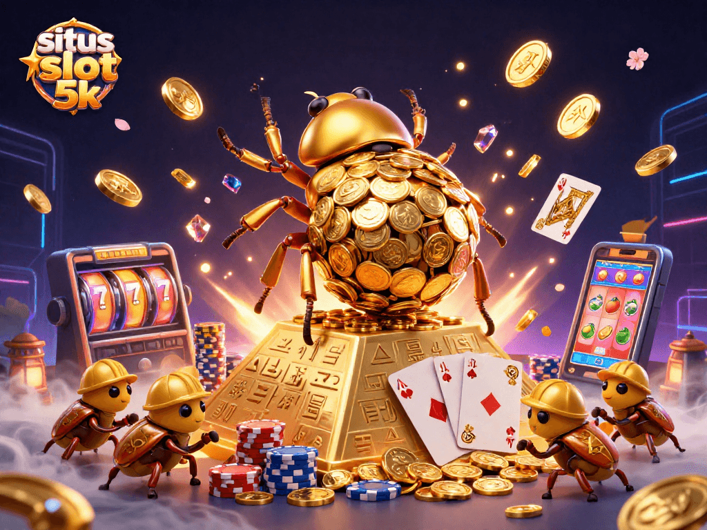 Experience the thrill of situs slot 5k with vibrant casino elements and captivating characters.
