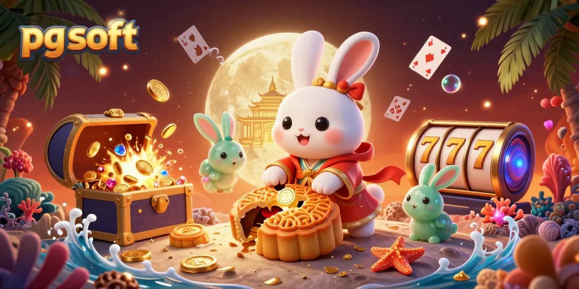 Engage in thrilling slot action with pg soft as the moon rabbit and jade companion reveal hidden treasures.