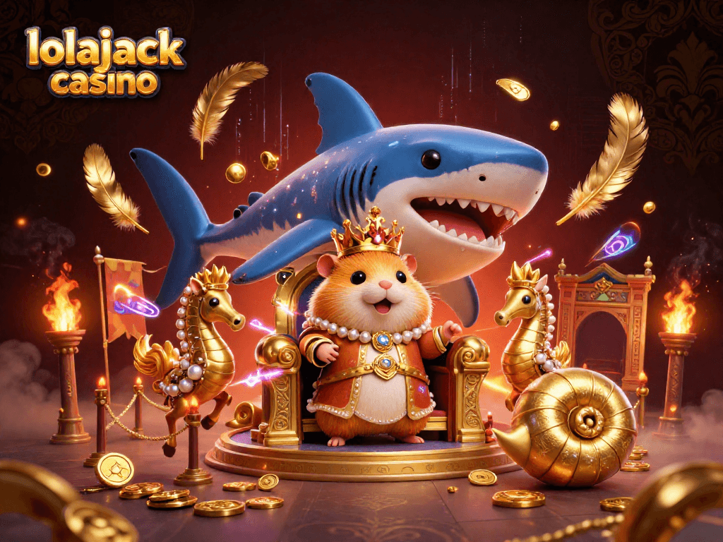 Experience thrilling action at lolajack casino with a fierce hamster king and dynamic betting elements.