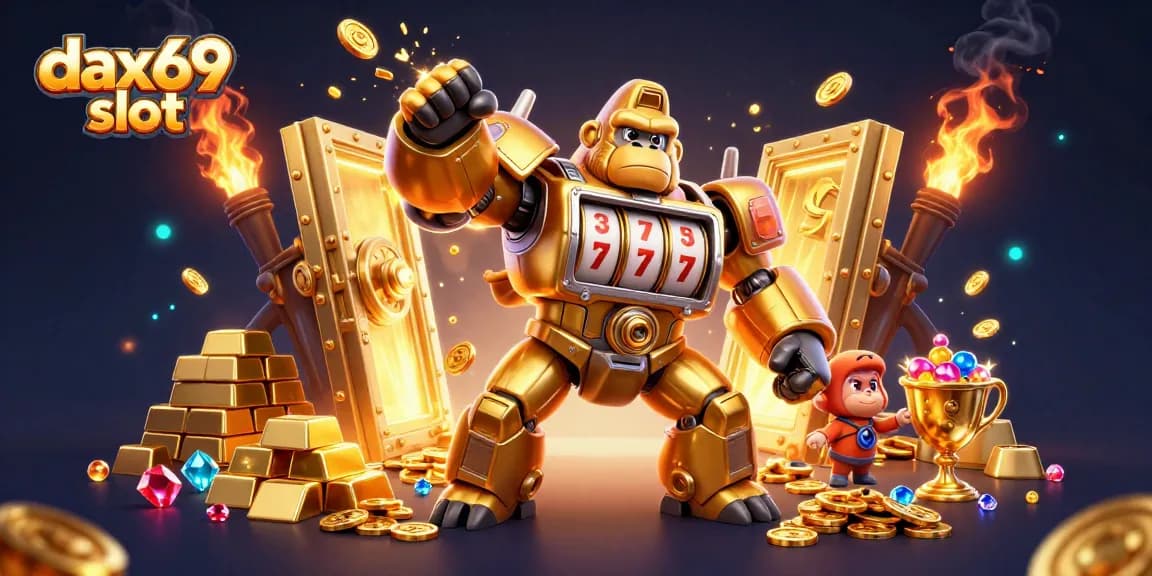 Menangkan jackpot besar di dax69 slot dengan mesin slot berkilauan dan simbol keberuntungan.