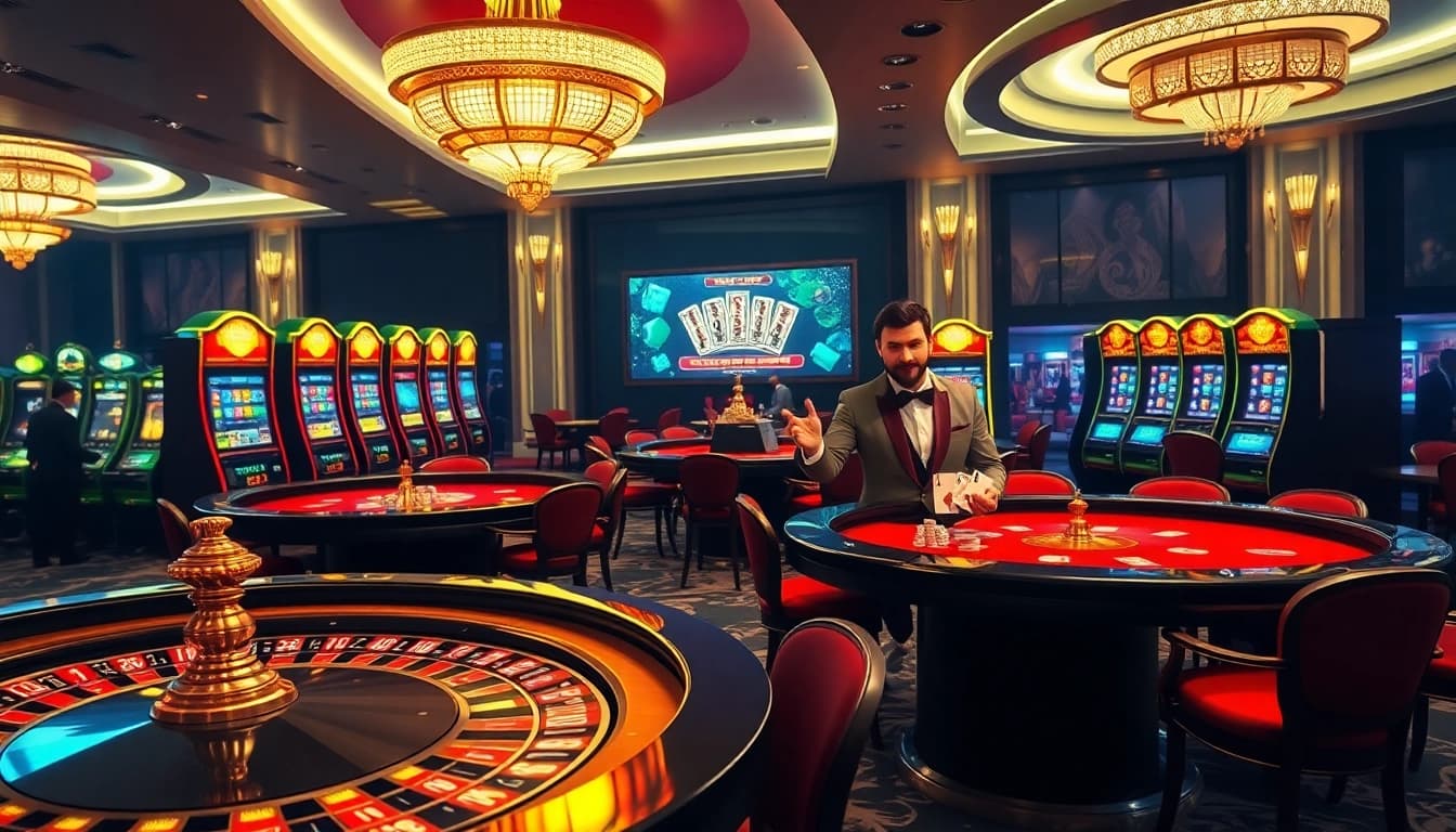 Vivez l'excitation du casino en ligne Français 2026 avec des tables de jeux virtuelles luxueuses et des machines à sous vibrantes.