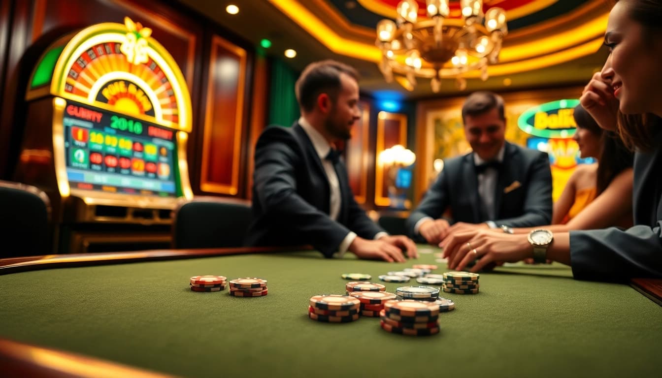 Découvrez l'excitation du casino en ligne Français 2026 avec des tables de poker vibrantes et un gameplay engageant.