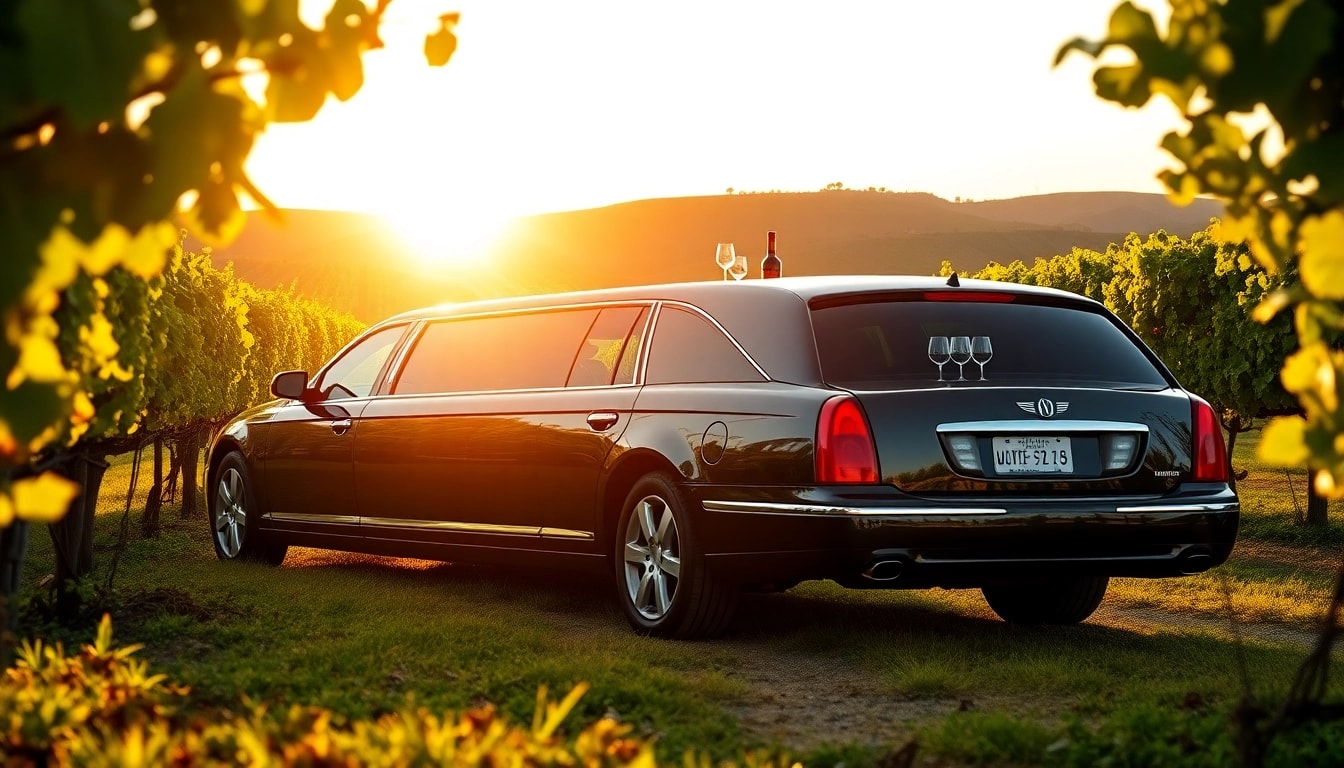 Indulge in limo wine tasting tours surrounded by beautiful vineyards.