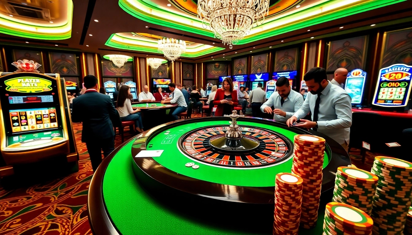 Players experiencing excitement at mm88.com online casino table games and slot machines