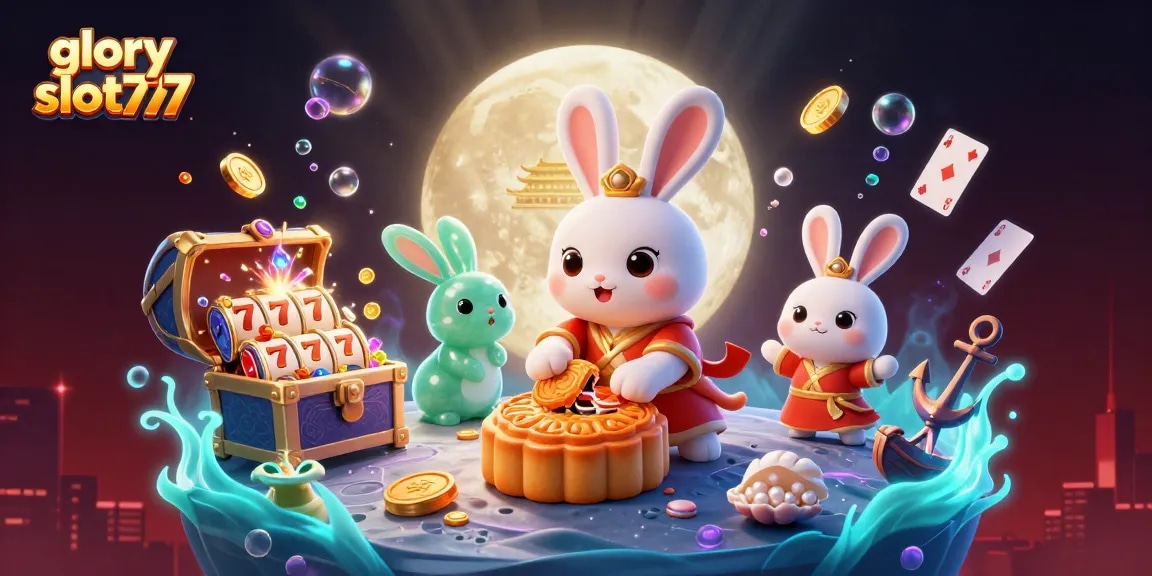 Menang besar dalam permainan glory slot777 sambil menikmati keberuntungan dari simbol slot dan koin emas.