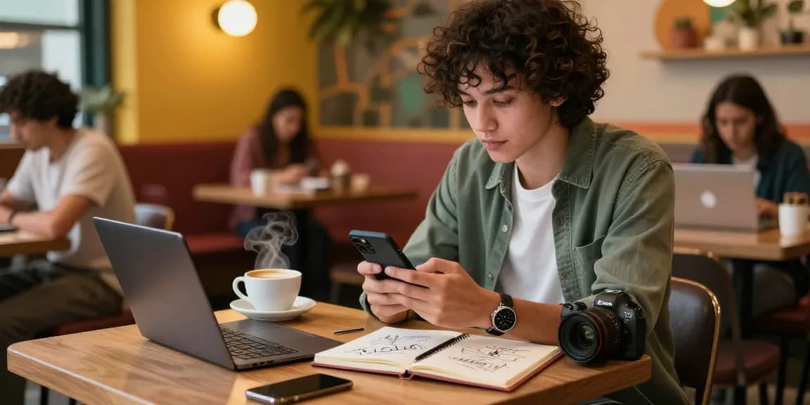Discover how to crush on engaging digital interactions at a vibrant café.