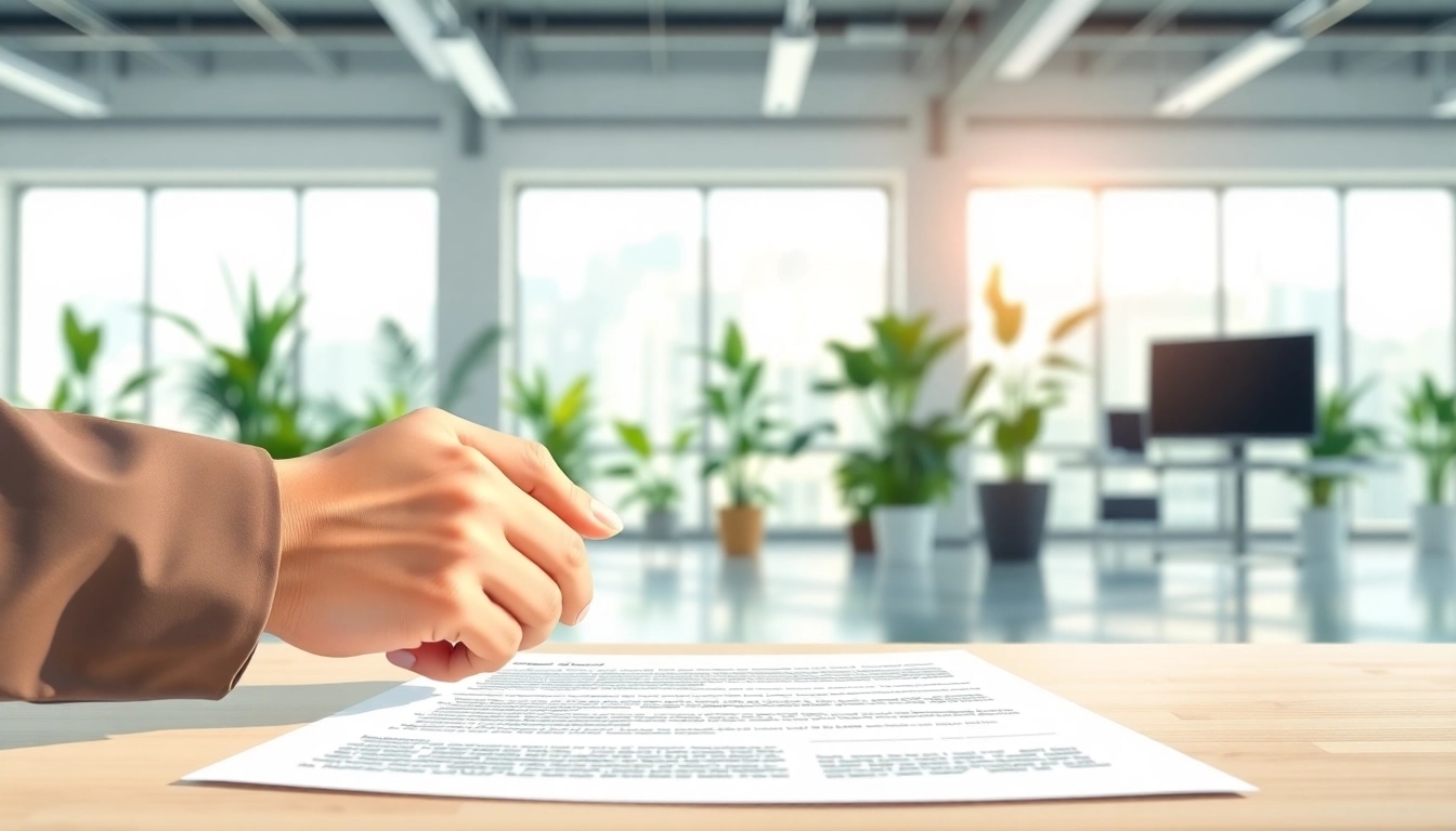 Engaging vehicle service contract displayed in a professional office environment.