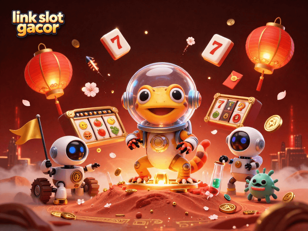Experience excitement at the link slot gacor with vibrant game elements and an adventurous Martian gecko
