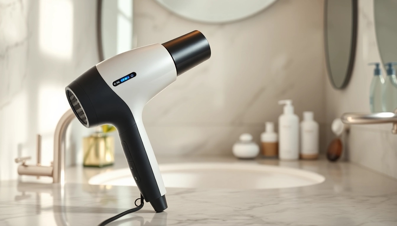 Transform hair effortlessly with the ionic hair dryer’s sleek design and advanced features.