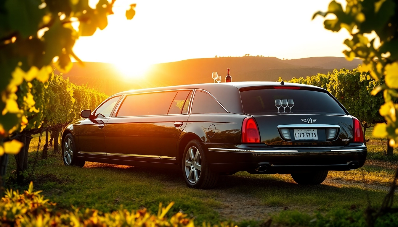 Indulge in limo wine tasting tours surrounded by beautiful vineyards.