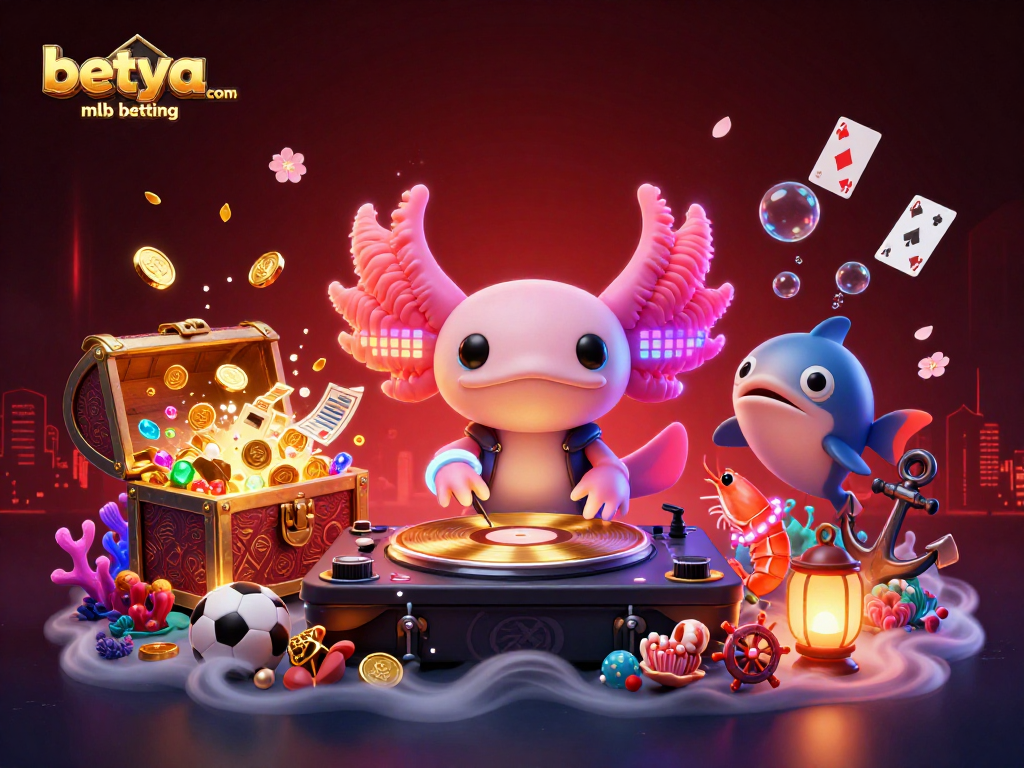 Experience thrilling betya.com mlb betting action with vibrant characters and dynamic sports elements.