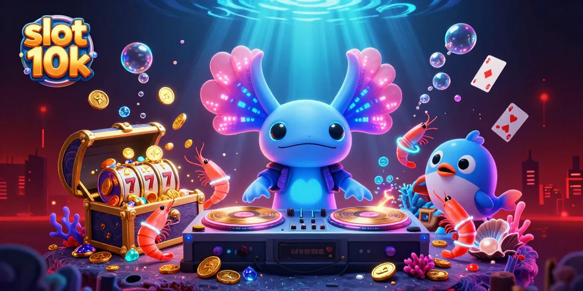 Engage with the vibrant slot 10k scene as characters spin reels and celebrate wins with energy.