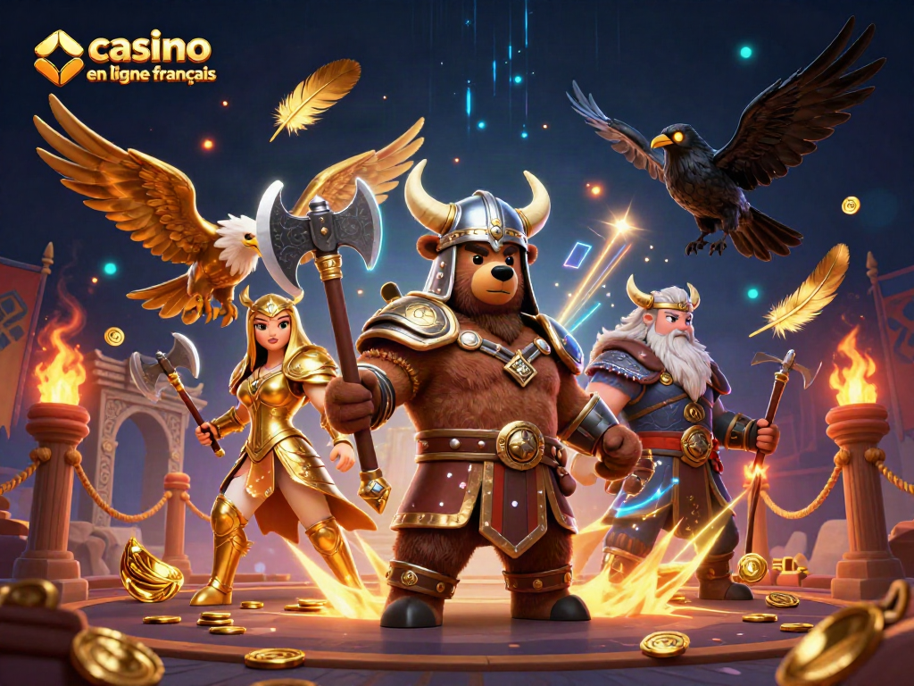 Célébrez vos gains dans un casino en ligne francais avec ce visuel riche en détails et en action.