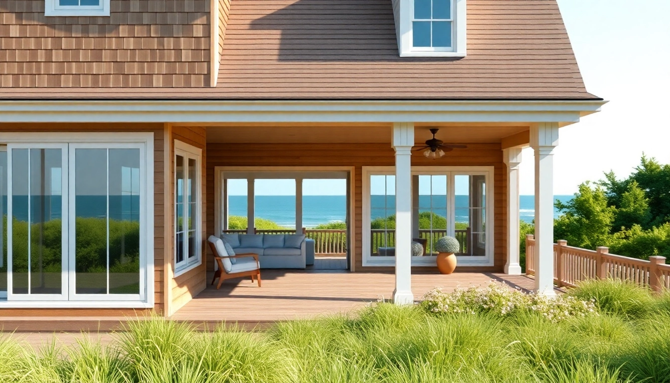 Elevate your home with a stunning Cape Cod home addition featuring large windows and a wooden facade.