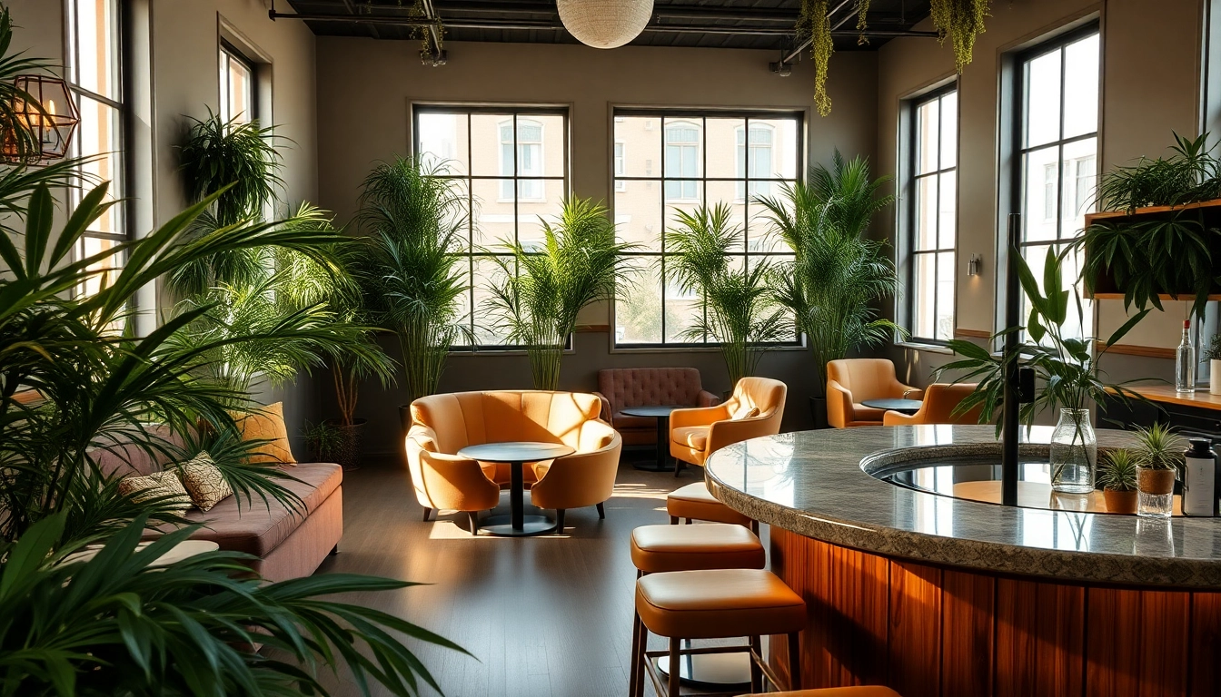 Découvrez l'ambiance chaleureuse du The Corner Cannabis Club Madrid dans cet espace accueillant.
