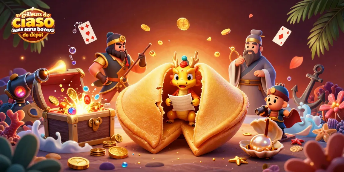 Découvrez les meilleurs sites de casino sans bonus de dépôt avec une illustration riche et colorée.