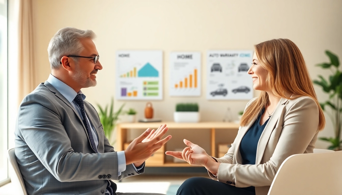 Consultation on what is the best extended warranty company for cars and homes in a professional setting.
