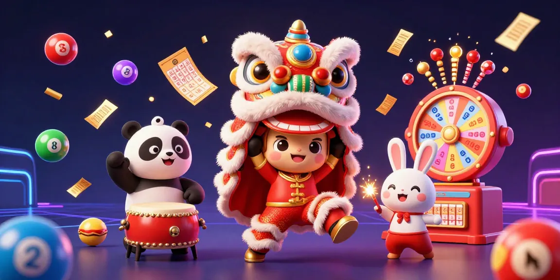 U888 showcases a vibrant 3D scene of a lucky lion dance amid exciting lottery elements.