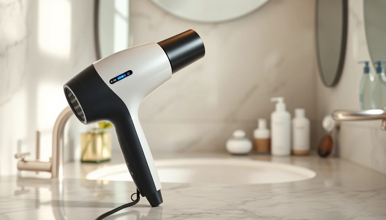 Transform hair effortlessly with the ionic hair dryer’s sleek design and advanced features.