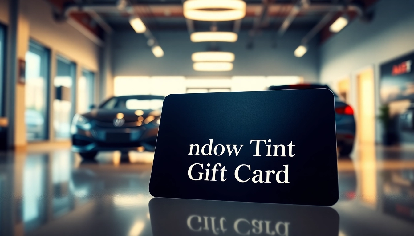 Purchase a window tint gift card to enhance your vehicle's appearance and protection.
