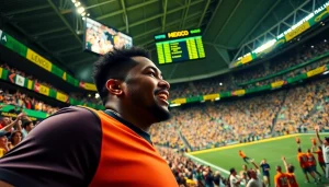 Capture thrilling moments of the best sportsbooks Mexico in a lively sports stadium filled with cheering fans.