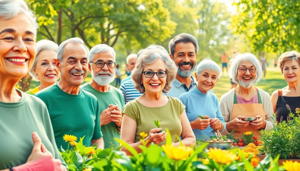 Empowered individuals enjoying activities that enhance their healthspan and overall well-being.