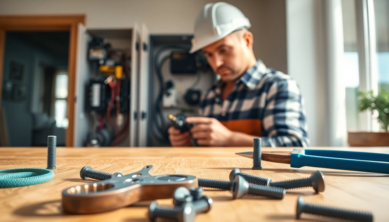 Electrician apprenticeship hawaii: A dedicated apprentice performing wiring tasks on a residential electrical panel.