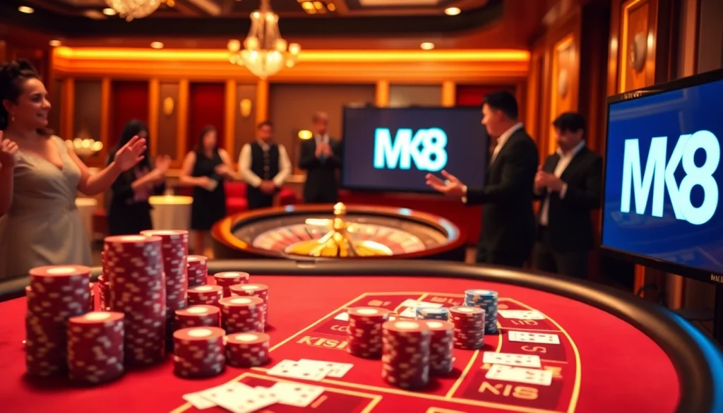 Experience thrilling gameplay at MK 8 casino with vibrant tables and exciting bets.