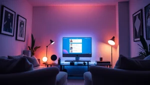 Engaging NSFW AI chat interface in a modern workspace, enhancing user experience.