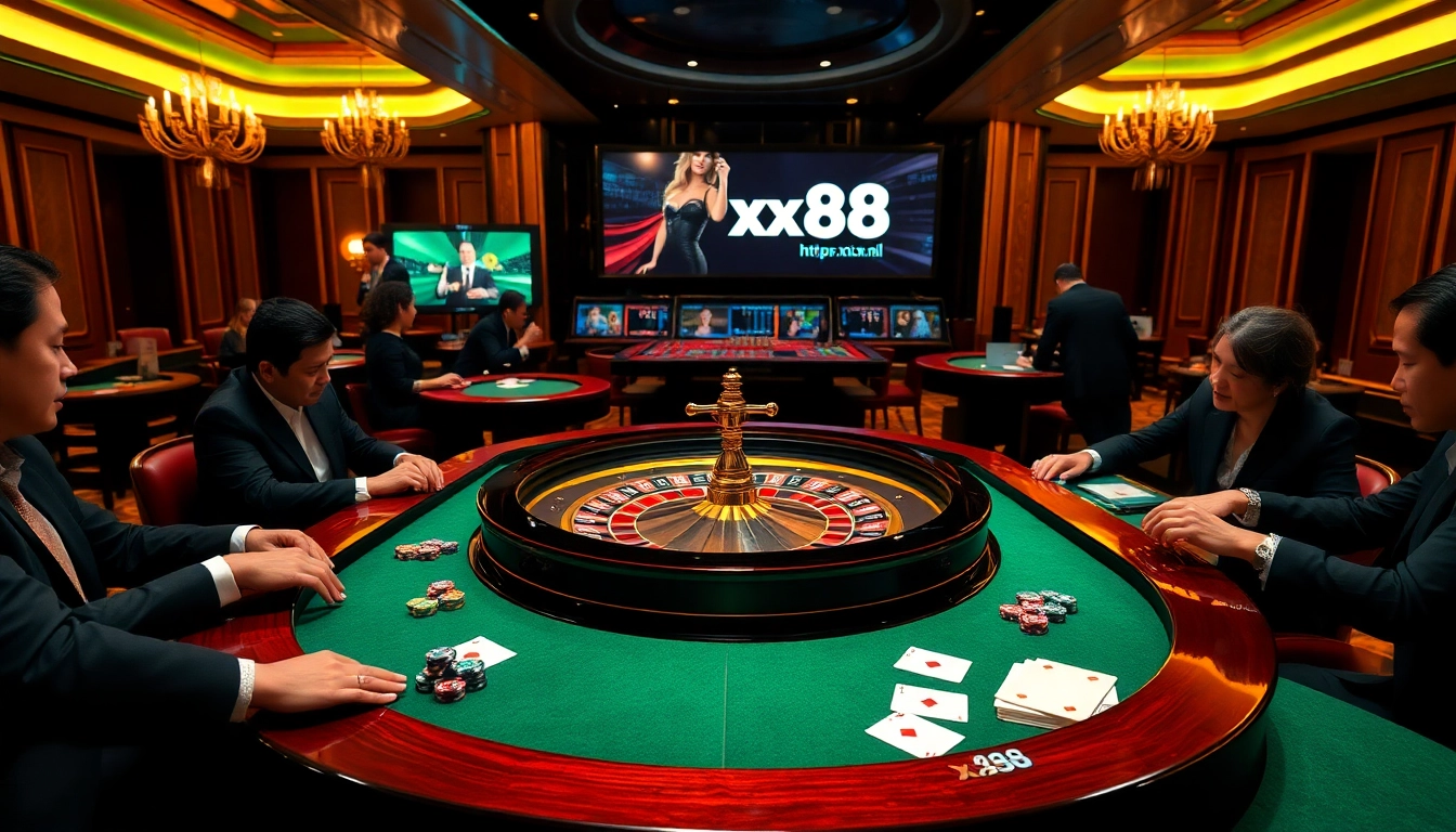 Betting excitement at the casino with casino tables and game features from https://xx88.nl/.