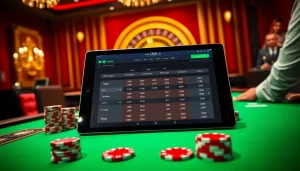 Experience thrilling sbobet betting with vibrant poker table setup and exciting gaming action.