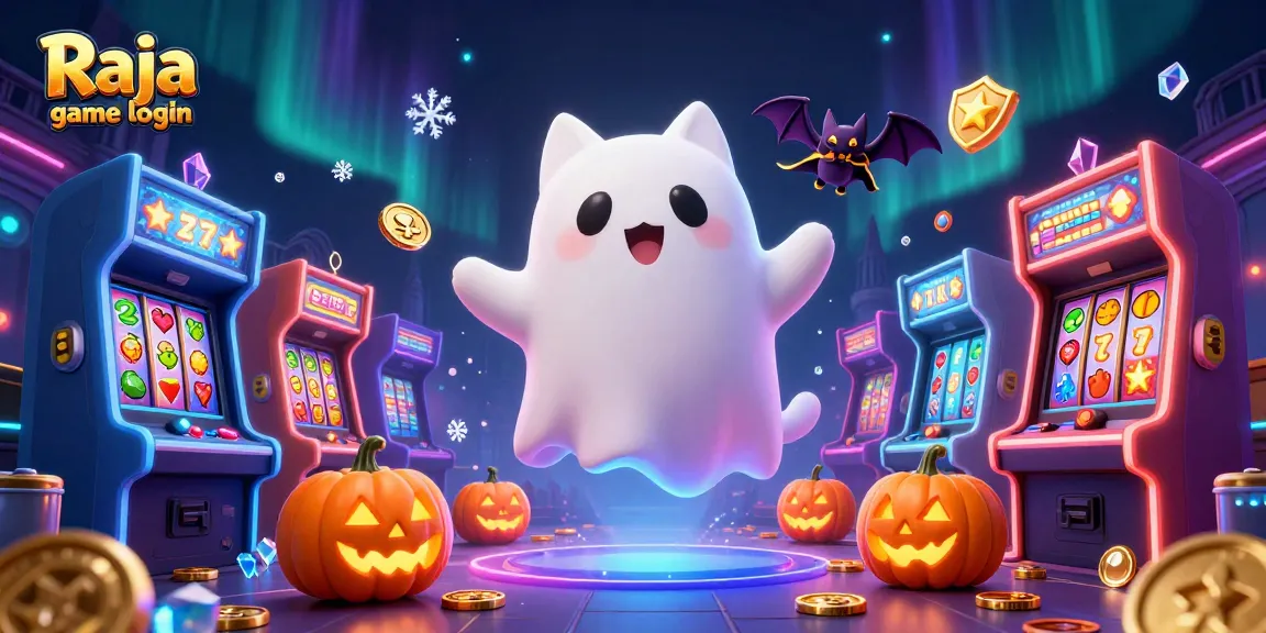 Experience thrilling gameplay with Raja game login in an iconic casino setting filled with vibrant arcade elements.
