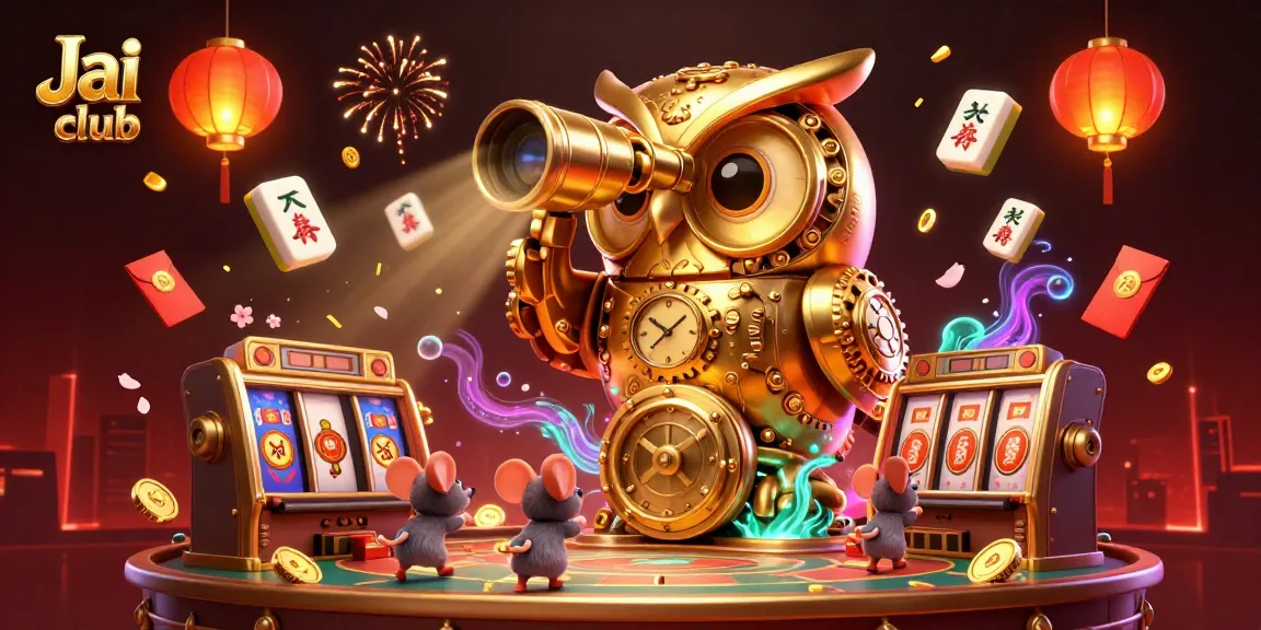 Engage in thrilling games at Jai club with an ultra-detailed 3D casino scene filled with exciting elements.