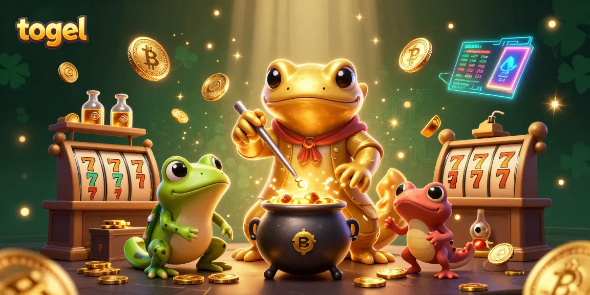 Play togel in a vibrant casino scene featuring alchemists and exciting game elements.