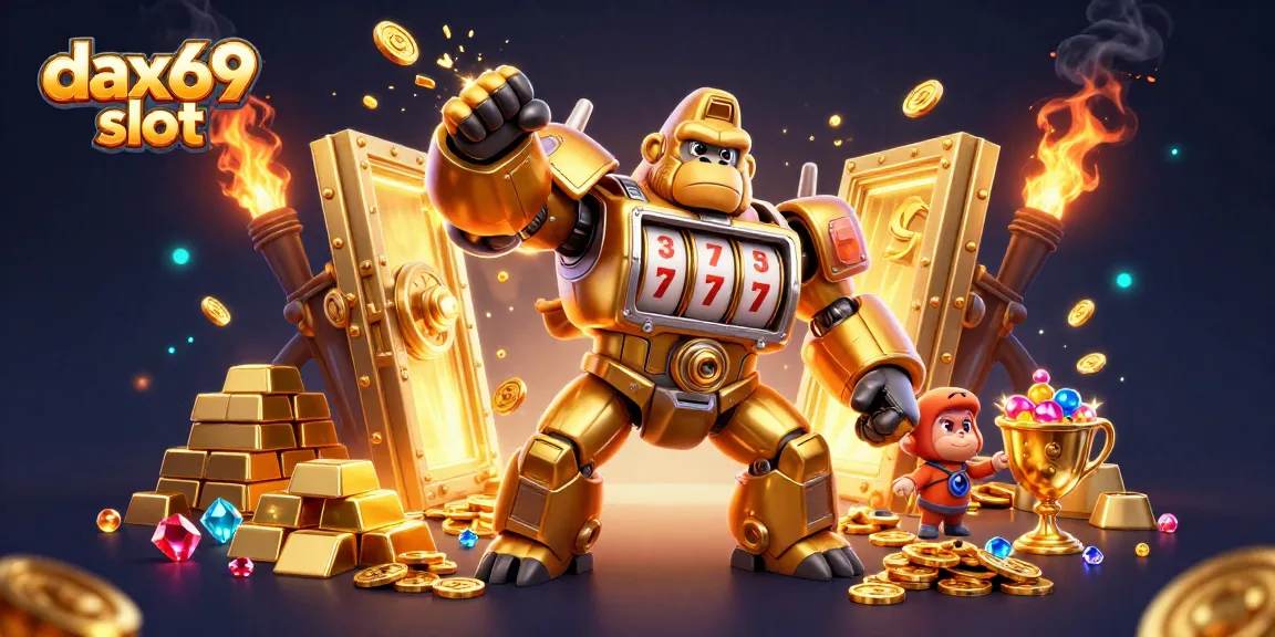 Menangkan jackpot besar di dax69 slot dengan mesin slot berkilauan dan simbol keberuntungan.